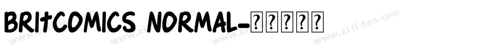 BritComics Normal字体转换